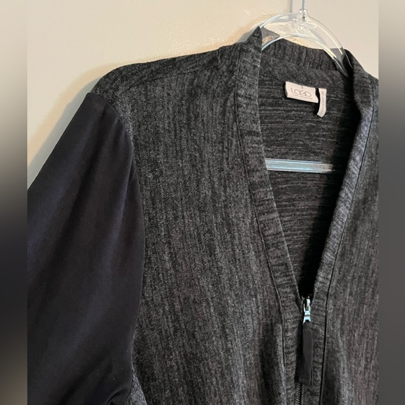 LOGO by Lori Goldstein | Med | Sharkbite Hemline JACKET - Picture 3 of 11